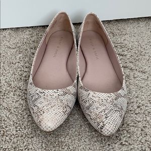 Kelly & Katie Snakeskin Flats